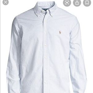 Blue striped Oxford Ralph Lauren button down